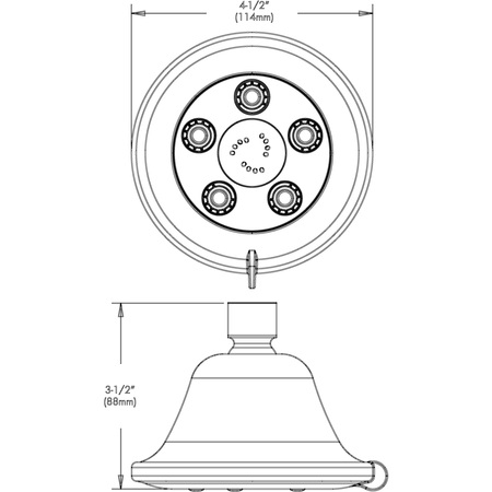 Speakman Chelsea S-3011-BN-E175 Low Flow Shower Head S-3011-BN-E175